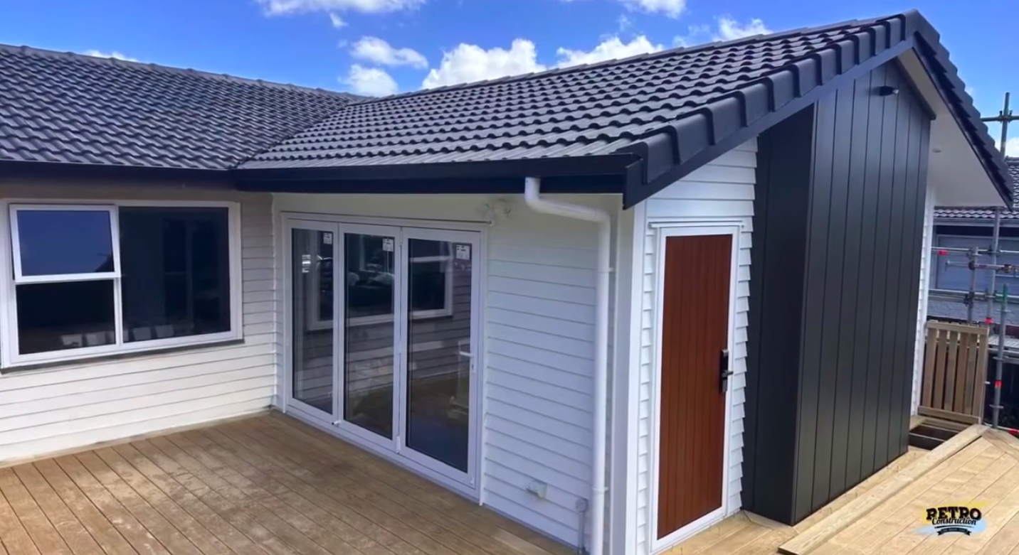 retro construction home extension