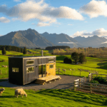 tiny home on a rural plot of land in New Zealand