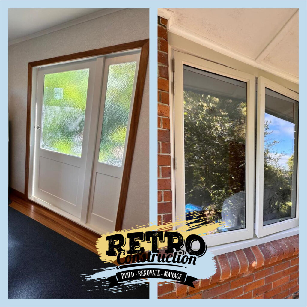Retro Construction: New windows and door installation. Build, renovate, and manage your property with us!